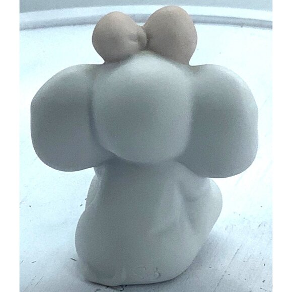 Vtg 1991 Enesco Samuel J. Butcher Signed Baby Girl Elephant Figurine 2.5" - Picture 3 of 6